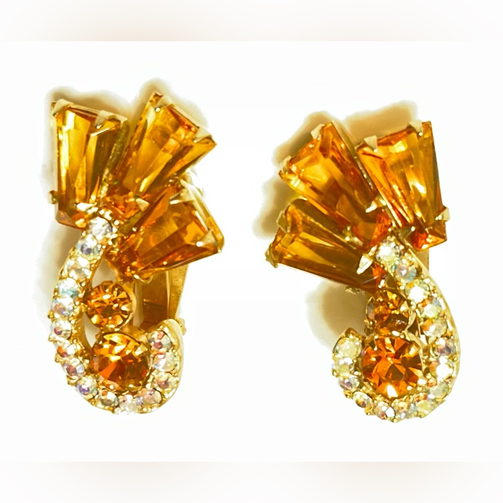 Juliana Keystone Vintage Earrings